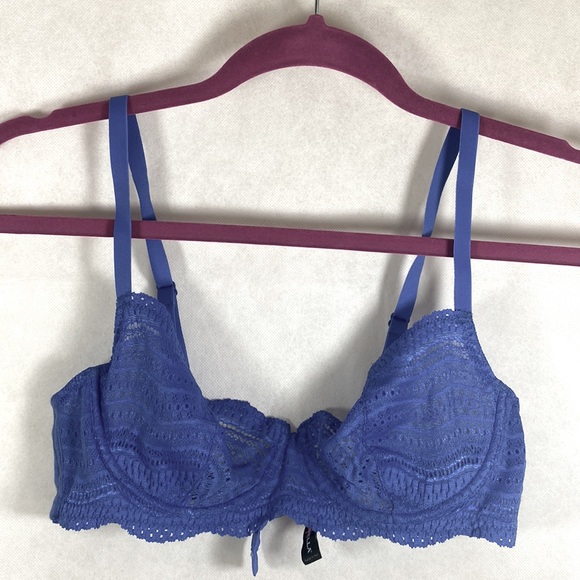 Cosabella Cornflower Blue Lace Underwire Bra - Picture 3 of 6